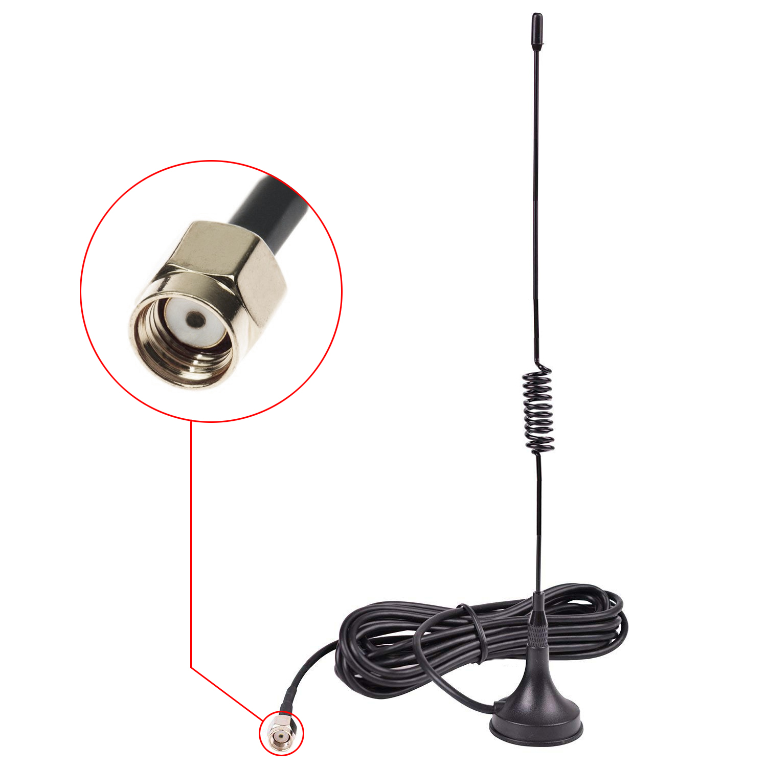 Antenna Extension Cord 7DB 10 FT with Magnetic Stand Base for Cromorc CCTV Security Camera SMA Female Connector